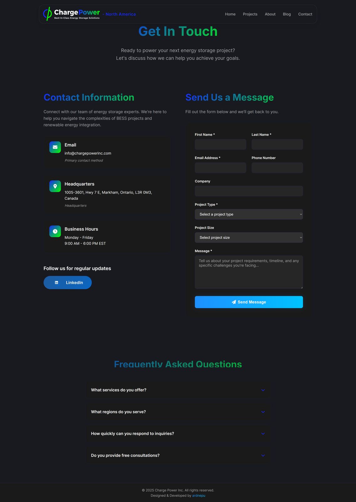 Charge Power Inc. screenshot