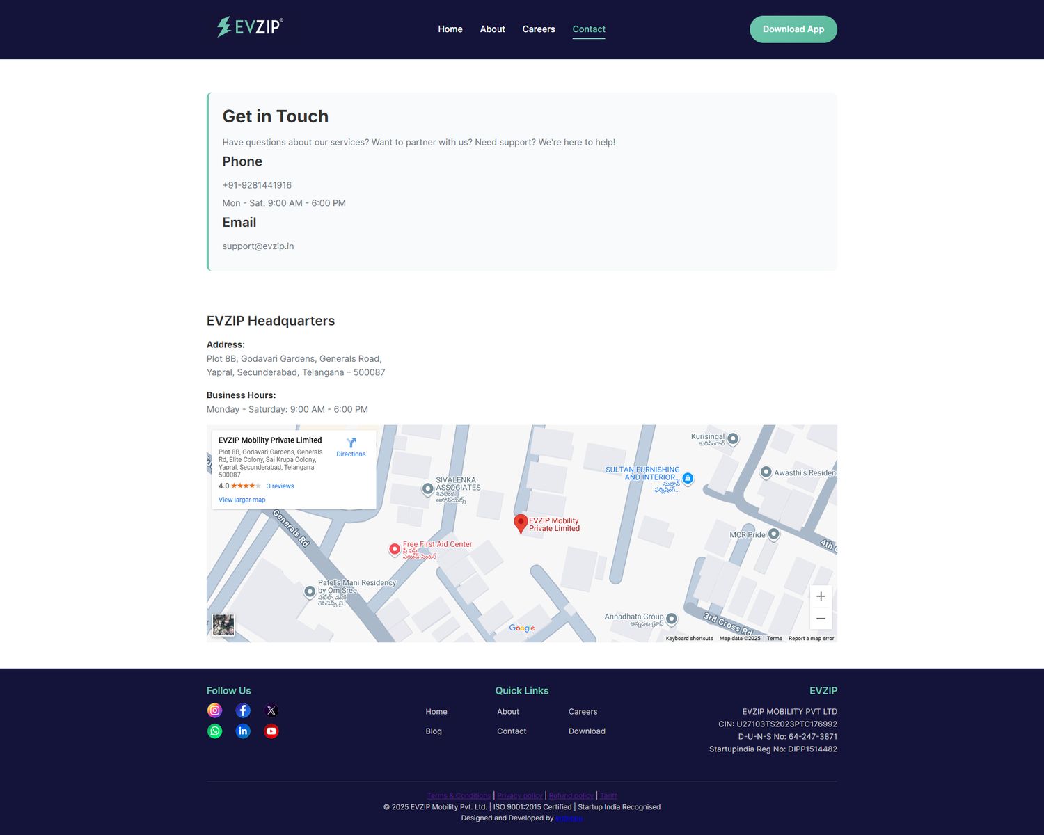EVZIP Mobility screenshot