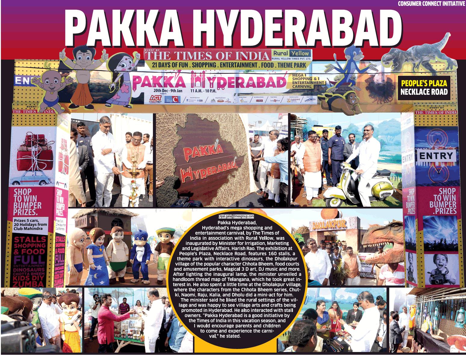 India's largest string art - Pakka Hyderabad media